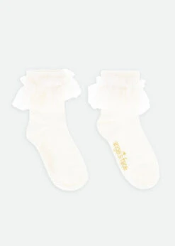 Frilly Socks Snowdrop