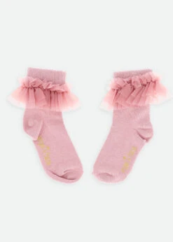 Frilly Socks Tea Rose -Angels-Face Shop Frilly Socks TeaRose 2