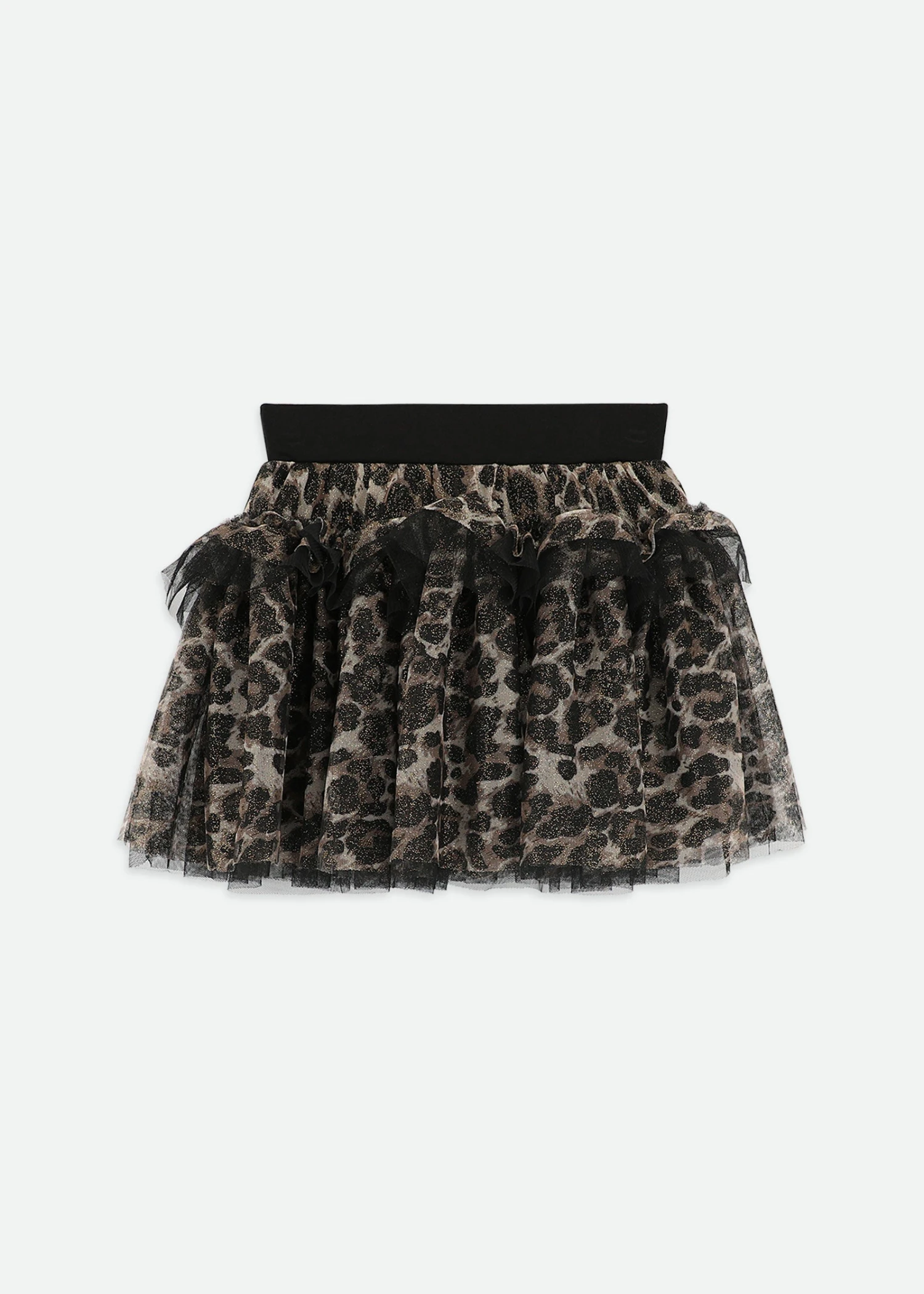 Georgian Leopard Skirt Black 4 Georgian Leopard Skirt Black - Image 4