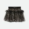 Georgian Leopard Skirt Black