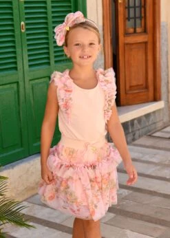 Georgian Primrose Skirt Peach -Angels-Face Shop Georgian Skirt Peach Campaign 1