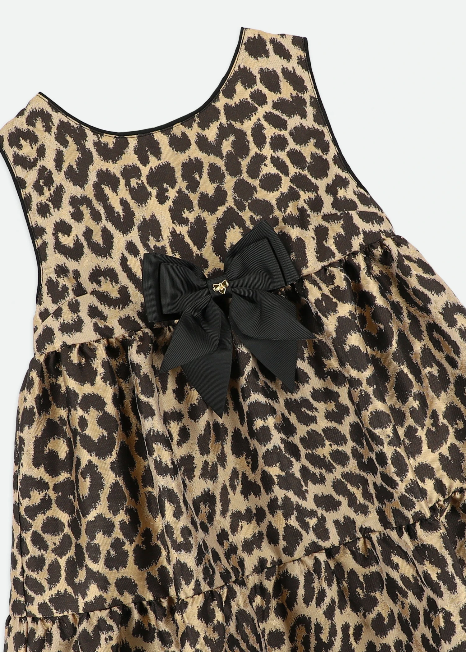 Georgie Leopard Tiered Dress Black 5 Georgie Leopard Tiered Dress Black - Image 5