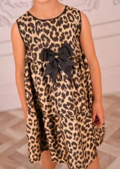 Georgie Leopard Tiered Dress Black 8 Georgie Leopard Tiered Dress Black -Angels-Face Shop Georgie Dress Leopard Lifestyle 4