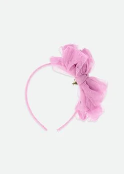 Gladys Tulle Headband Orchid Lilac -Angels-Face Shop Gladys Headband Lilac Back