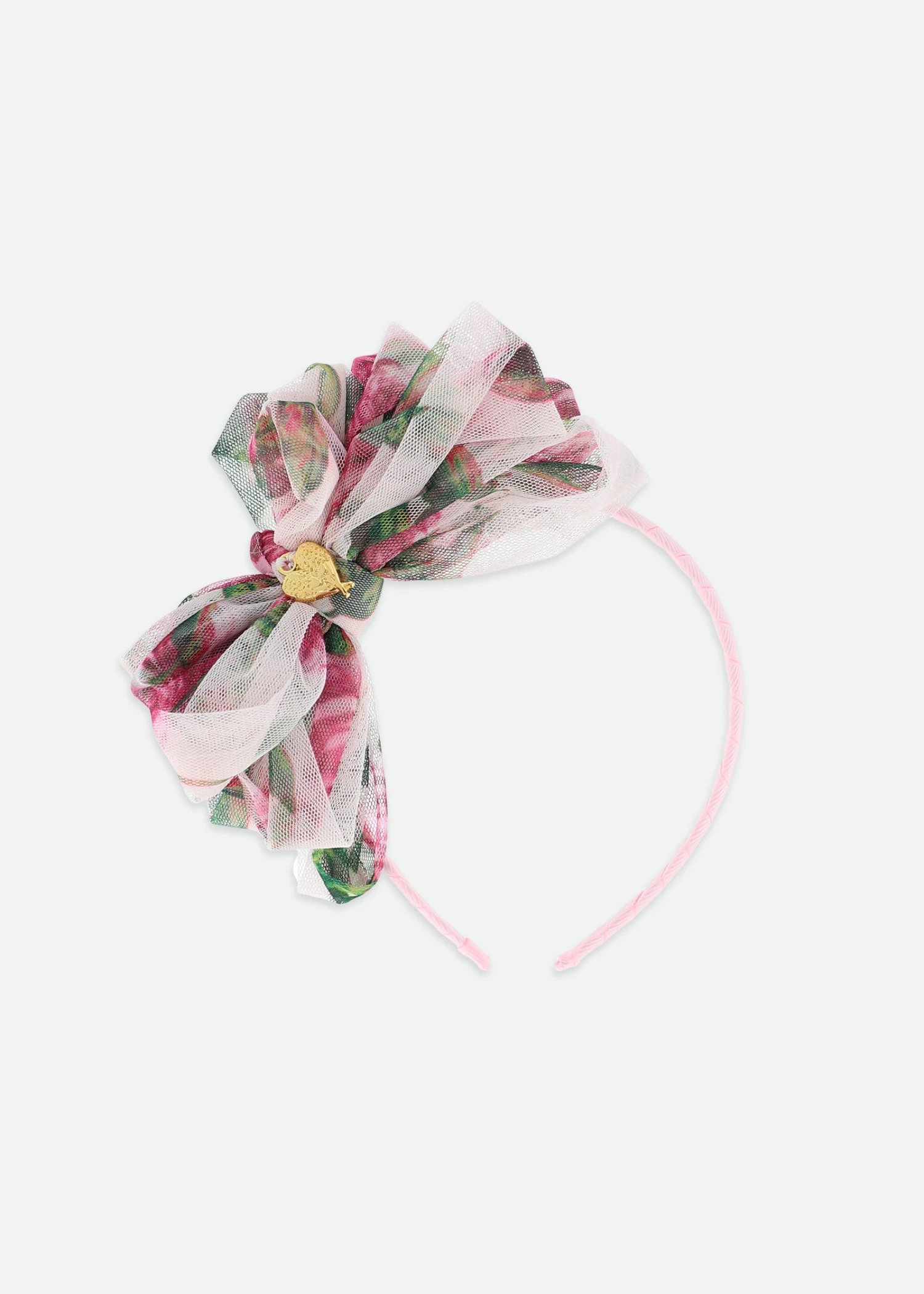 Gladys Roses Tulle Headband Pink 1 Gladys Roses Tulle Headband Pink