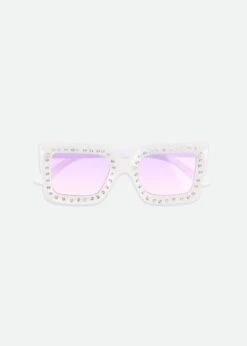 Graceland Sunglasses White -Angels-Face Shop Graceland Sunglasses White Front