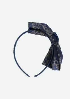 Gretchen Headband Navy -Angels-Face Shop Gretchen Headband Navy Flat Back