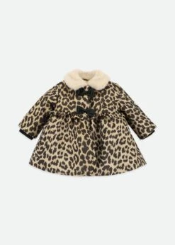 Harmony Baby Coat Black Leopard