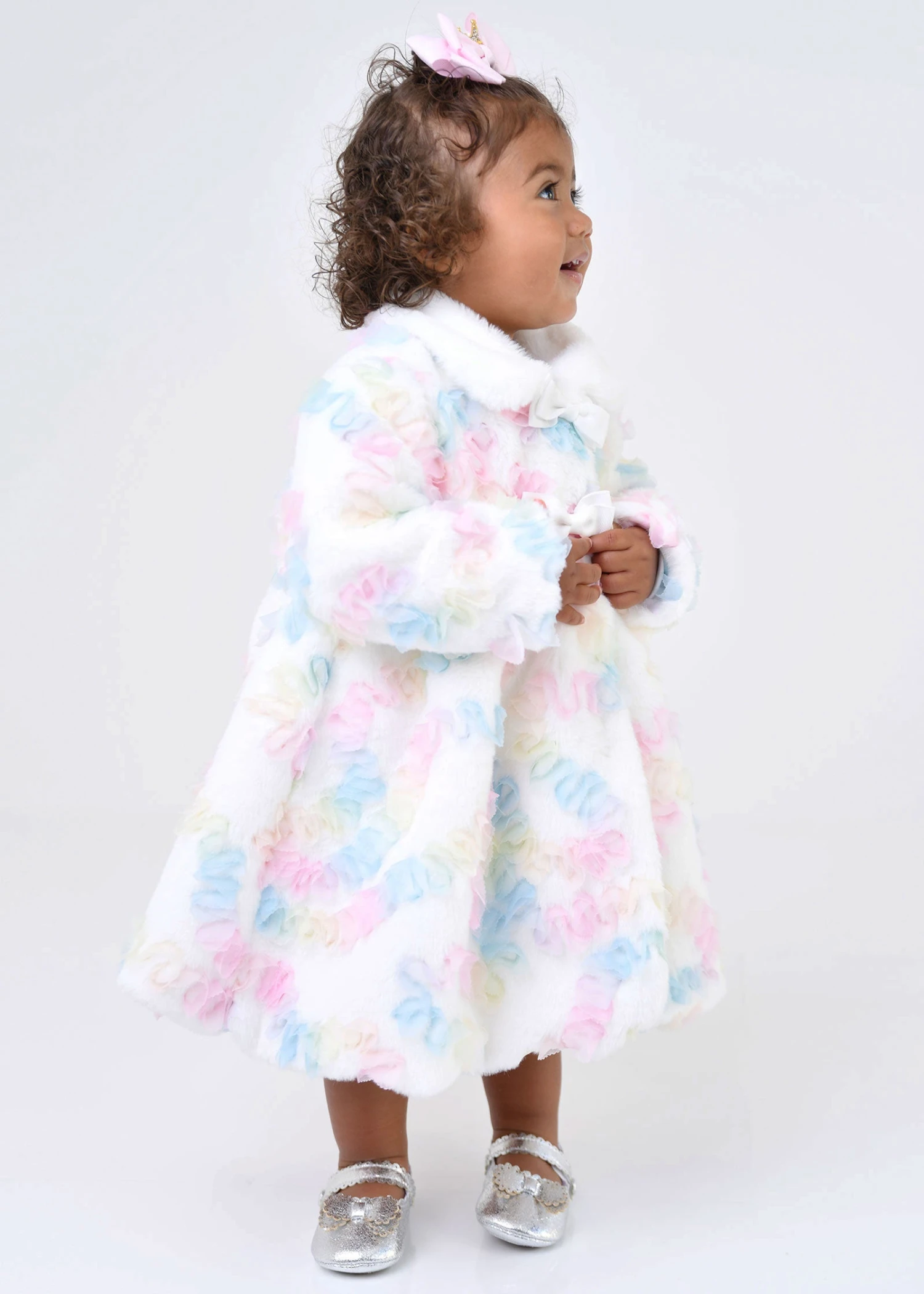 Harmony Baby Fur Pastel Coat Snowdrop 4 Harmony Baby Fur Pastel Coat Snowdrop - Image 4