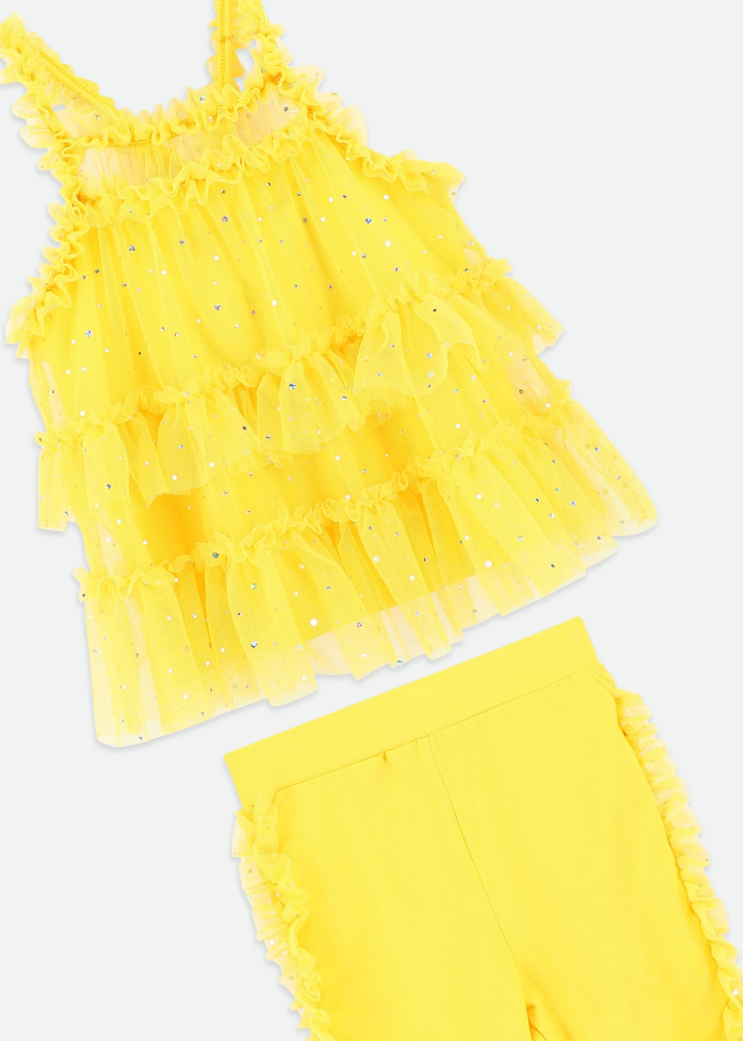 Hebe Sparkle Top & Short Set Dandelion 3 Hebe Sparkle Top & Short Set Dandelion - Image 3