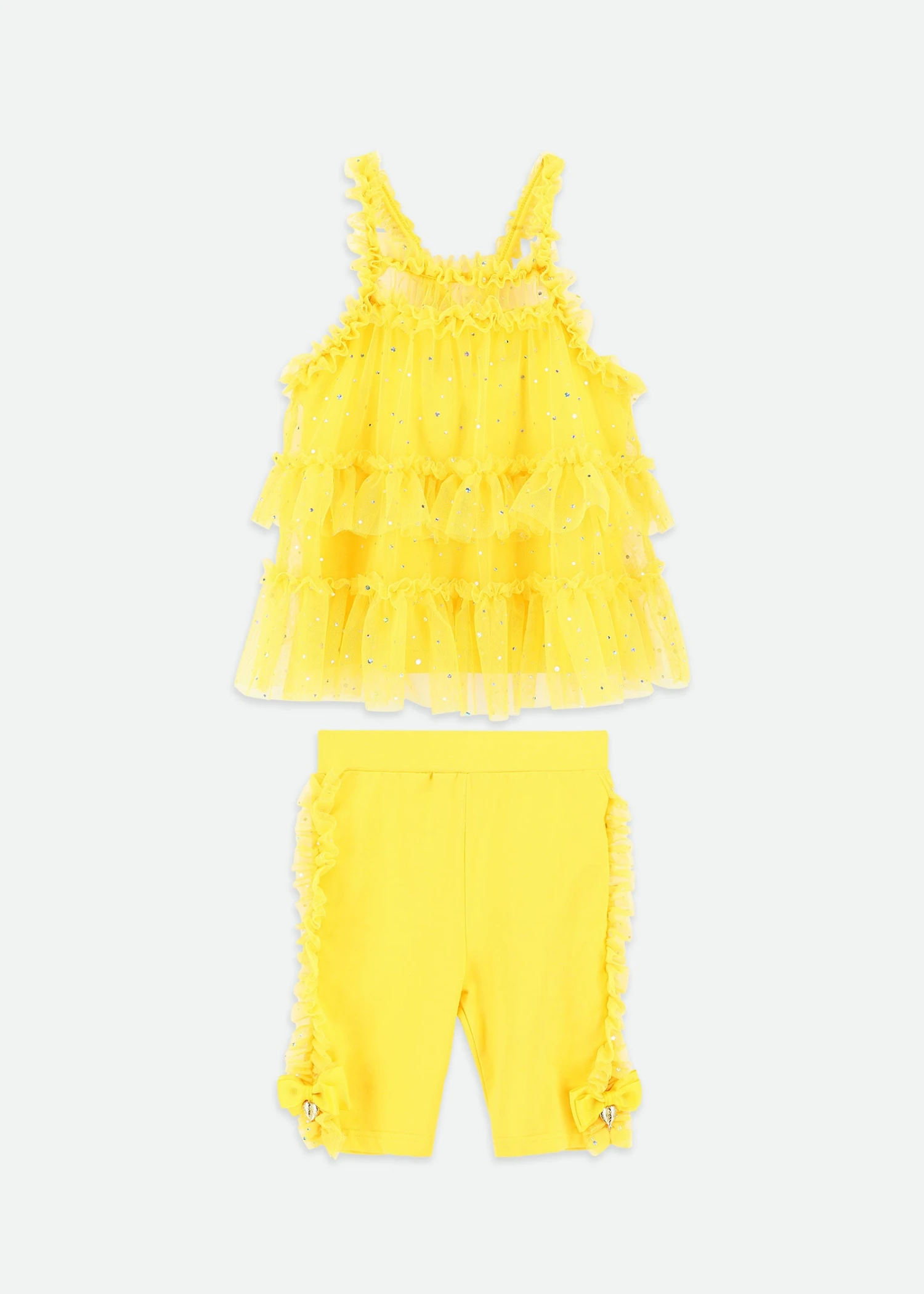 Hebe Sparkle Top & Short Set Dandelion 1 Hebe Sparkle Top & Short Set Dandelion