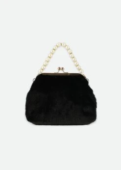 Hope Fur Bag Black -Angels-Face Shop Hope Bag Black Back
