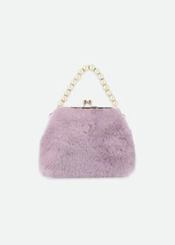 Hope Fur Bag Lilac 7 Hope Fur Bag Lilac -Angels-Face Shop Hope Bag Lilac Back