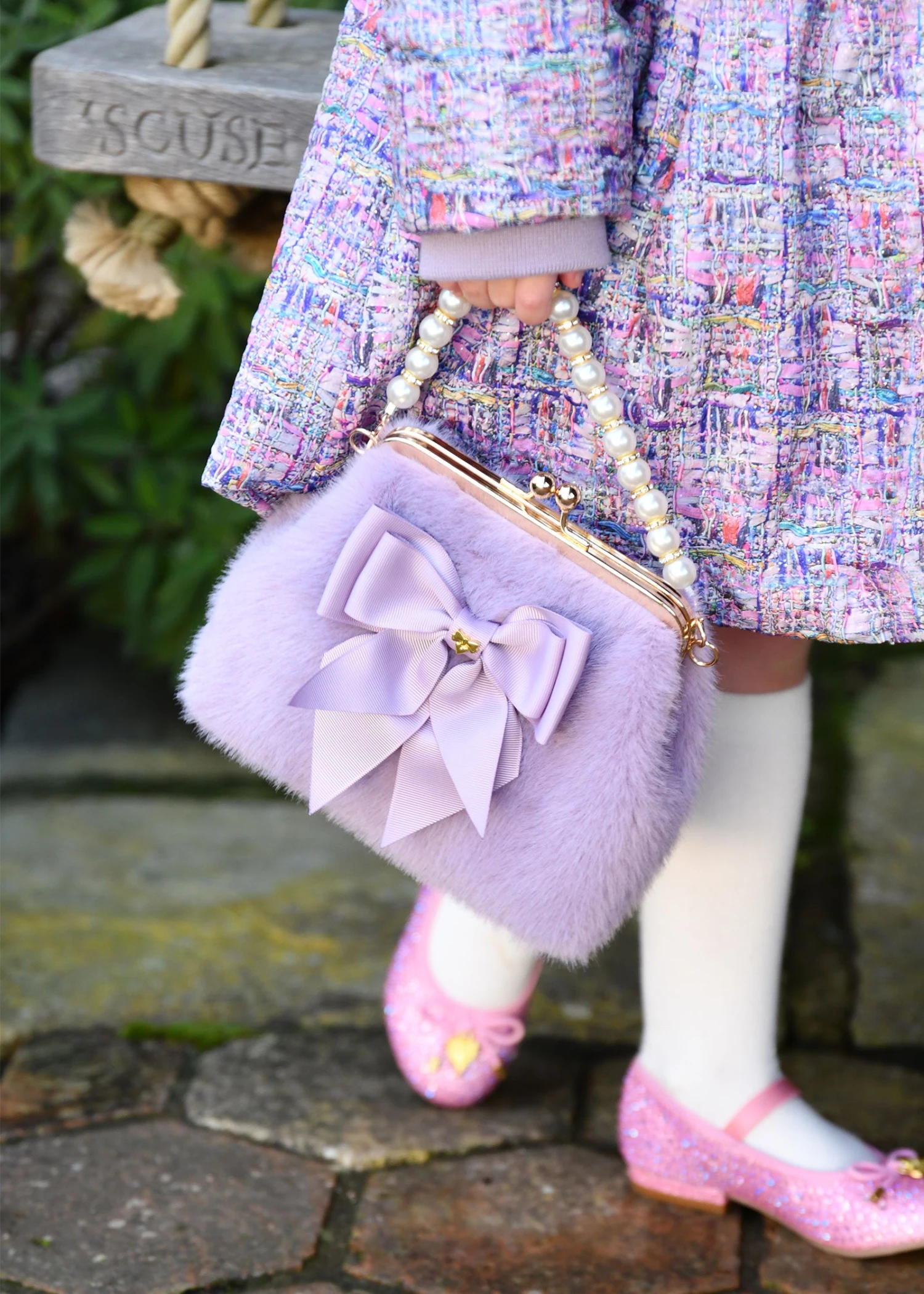 Hope Fur Bag Lilac 3 Hope Fur Bag Lilac - Image 3