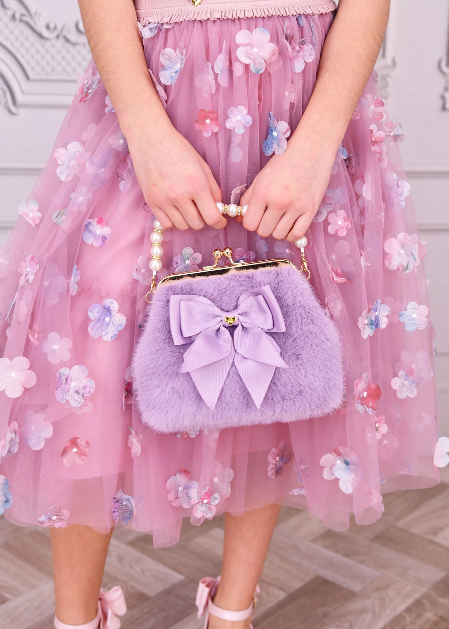 Hope Fur Bag Lilac 2 Hope Fur Bag Lilac - Image 2