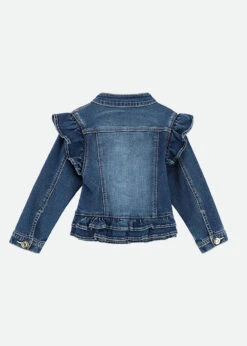 Indigo Denim Jacket -Angels-Face Shop Indigo Jacket Denim Back