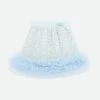 Janice Boucle Sequin Skirt Pale Blue