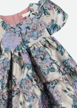 Jordan Flower Jacquard Dress Lilac Rose -Angels-Face Shop Jordan Dress Lilac Detail