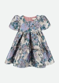 Jordan Flower Jacquard Dress Lilac Rose