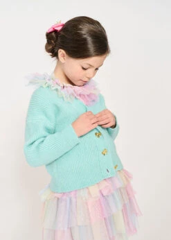 Josephine Cardigan Aqua 7 Josephine Cardigan Aqua -Angels-Face Shop Josephine Cardigan Aqua 1