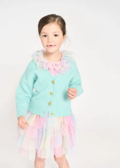 Josephine Cardigan Aqua 9 Josephine Cardigan Aqua -Angels-Face Shop Josephine Cardigan Aqua 2