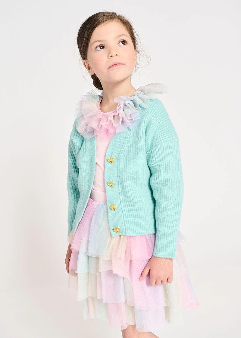 Josephine Cardigan Aqua 2 Josephine Cardigan Aqua - Image 2