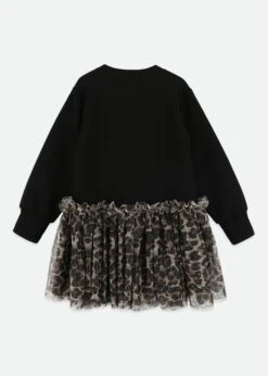 Juniper Sweat Dress With Bow Black -Angels-Face Shop Juniper Dress Black Back