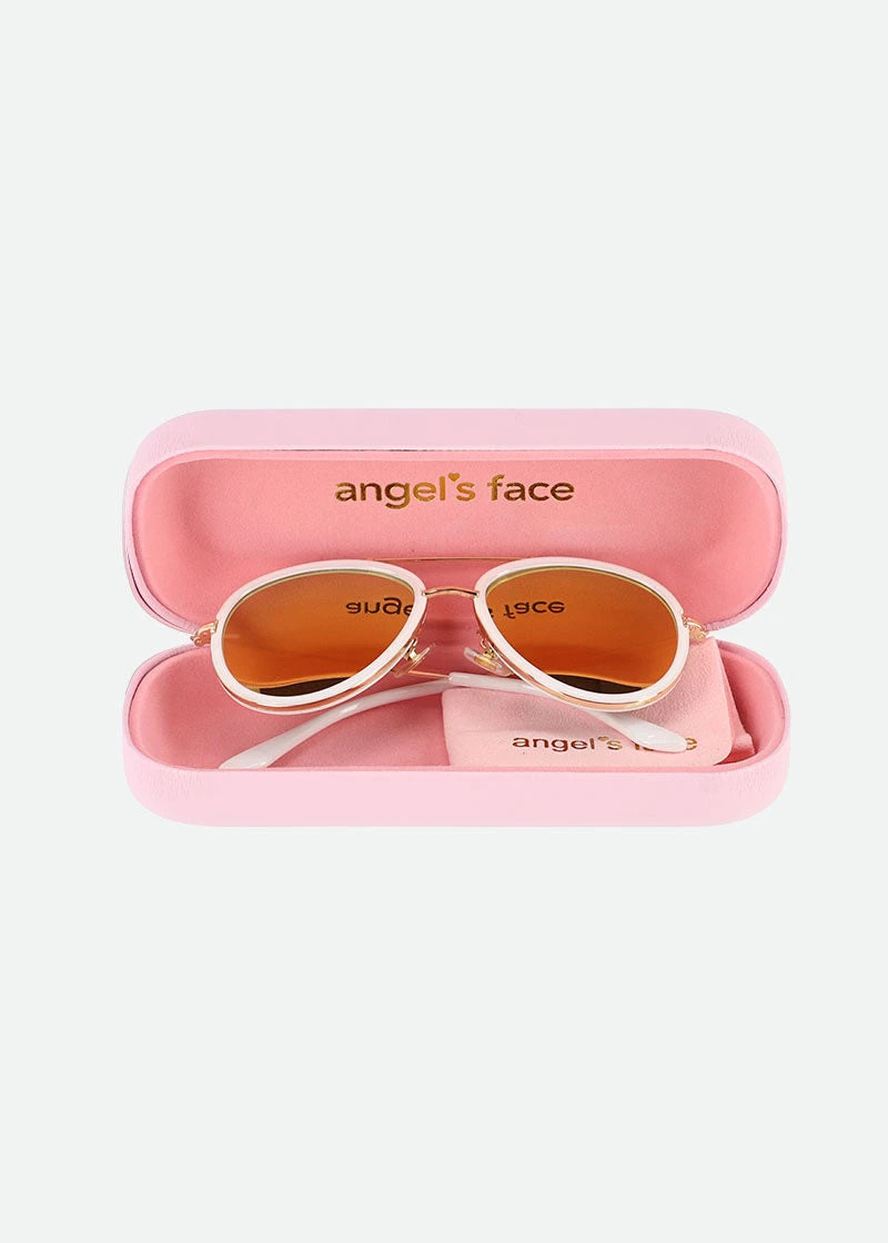 Katrina Sunglasses White With Gold 2 Katrina Sunglasses White With Gold - Image 2