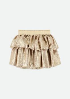 Kazzie Metallic Puff Skirt Gold -Angels-Face Shop Kazzie Skirt Gold Back