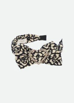 Lana Headband Black With Gold