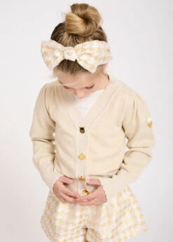 Leigh Headband Snowdrop Houndstooth -Angels-Face Shop Leigh Snowdrop 1