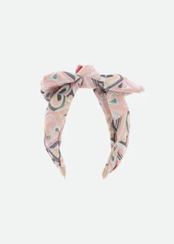 Leigh Headband Tea Rose Hearts -Angels-Face Shop Leigh Headband Tea Rose Hearts Back