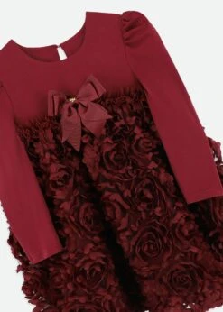 Lively 3D Roses Dress Burgundy 6 Lively 3D Roses Dress Burgundy -Angels-Face Shop Lively Dress Burgundy Detail 24fda00a 07df 46a6 921f c7533b835c67