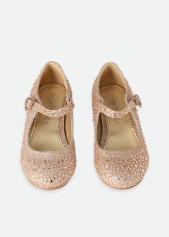Lizzie Crystal Heels Rose Gold -Angels-Face Shop Lizzie Heel Gold Top