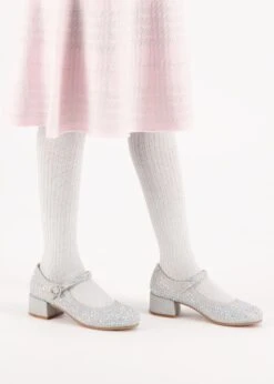 Lizzie Crystal Heels Silver -Angels-Face Shop Lizzie Crystal Heel Silver Lifestyle 1