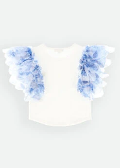 Loretta Blue Flower Top Snowdrop -Angels-Face Shop Loretta Top Blue Back