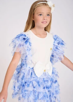 Loretta Blue Flower Top Snowdrop -Angels-Face Shop Loretta Top Blue Flower Lifestyle