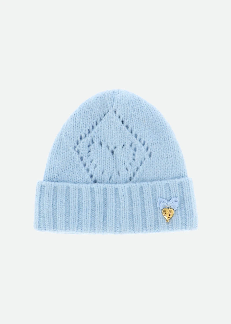 Lou Cable Hat Blue 1 Lou Cable Hat Blue