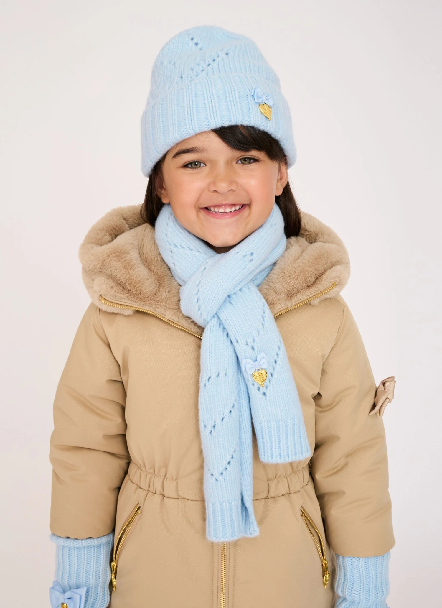 Lou Cable Hat Blue 2 Lou Cable Hat Blue - Image 2