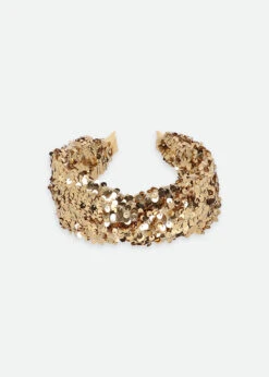 Lourdes Sequin Headband Gold -Angels-Face Shop Lourdes Headband Gold Front2