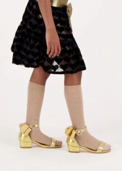 Lucy Sparkle Socks Sand -Angels-Face Shop Lucy Socks Sand Lifestyle