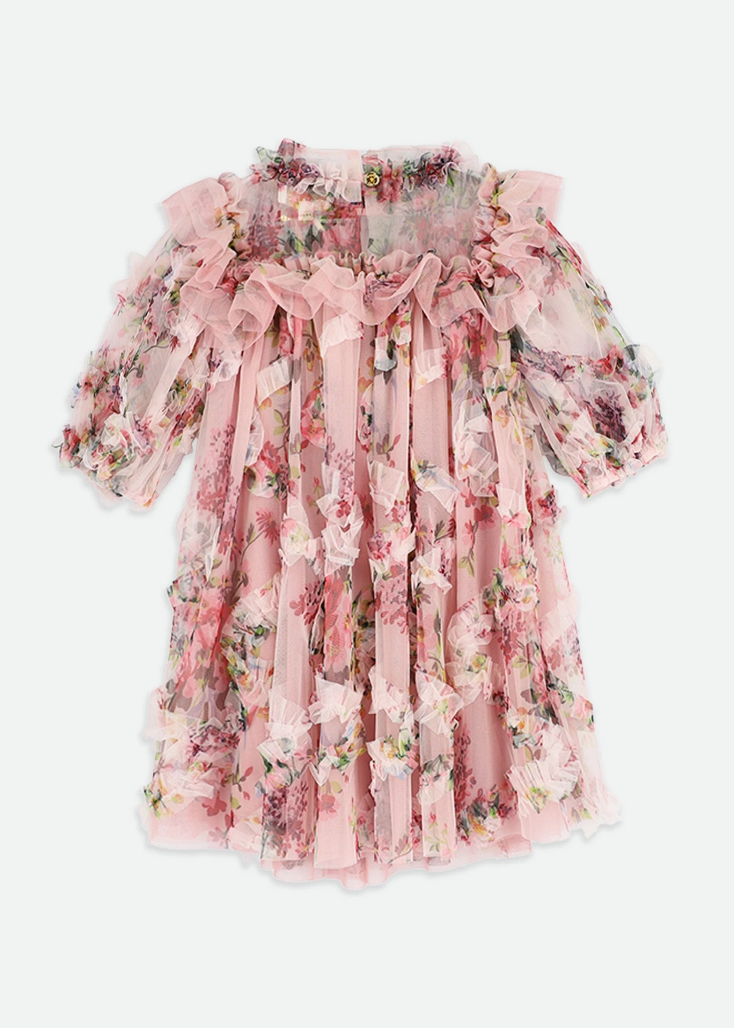 Luella Floral Tulle Dress Tea Rose 7 Luella Floral Tulle Dress Tea Rose - Image 7