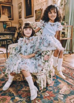 Luella Floral Tulle Dress Baby Blue -Angels-Face Shop Luella Dress Blue Campaign 2 67797ceb 9225 4ffa b6e1 e97435d49efa