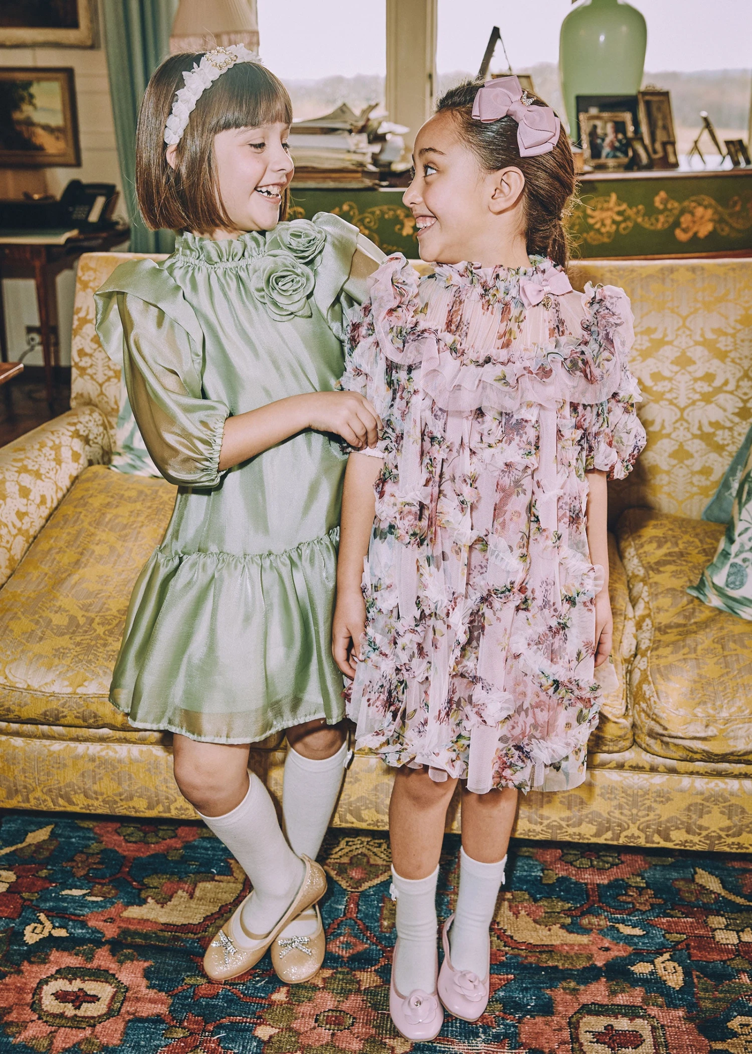 Luella Floral Tulle Dress Tea Rose 3 Luella Floral Tulle Dress Tea Rose - Image 3