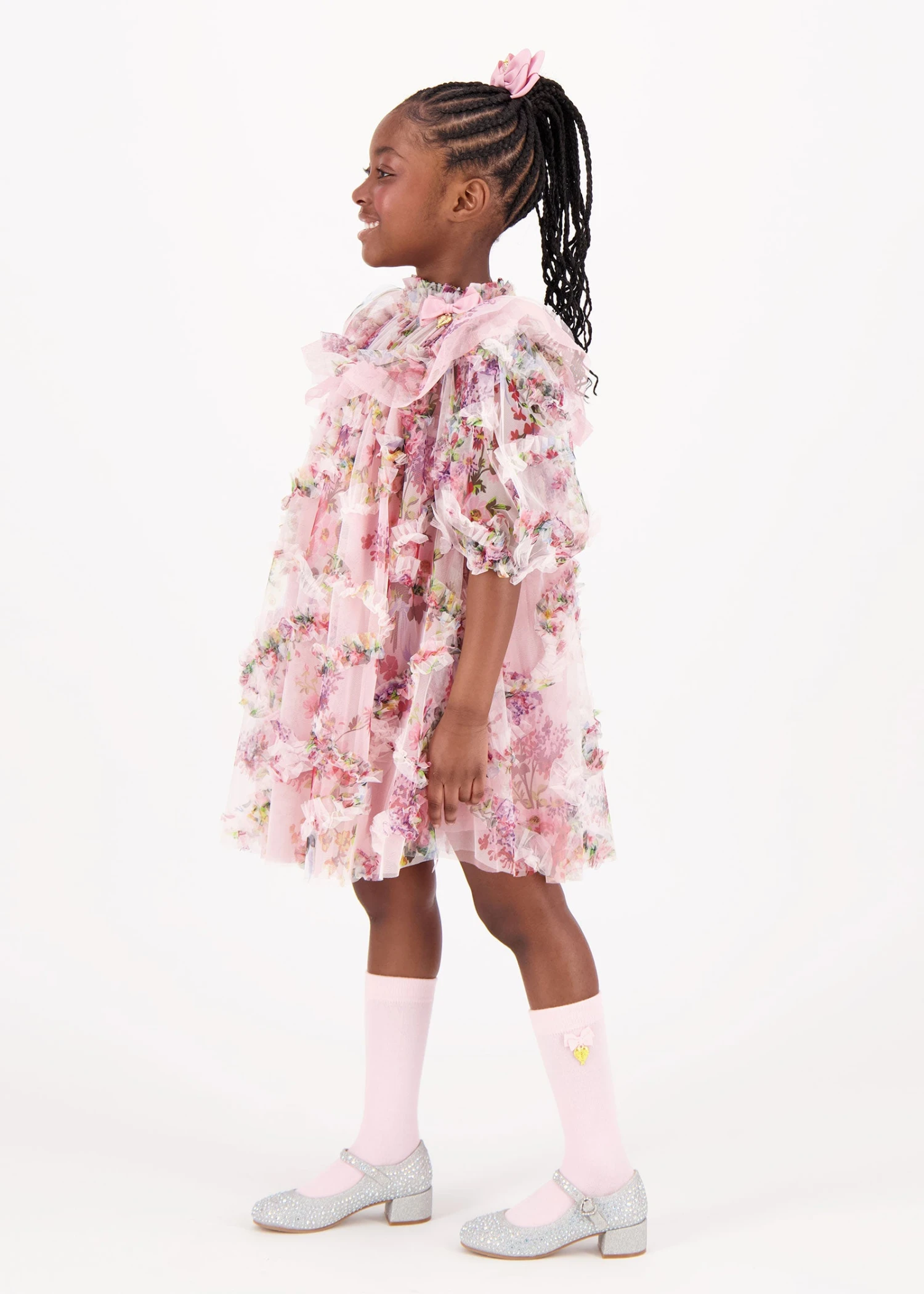 Luella Floral Tulle Dress Tea Rose 6 Luella Floral Tulle Dress Tea Rose - Image 6