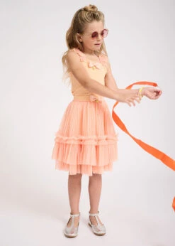 Mabelle Skirt Apricot 6 Mabelle Skirt Apricot -Angels-Face Shop Mabelle Apricot 1