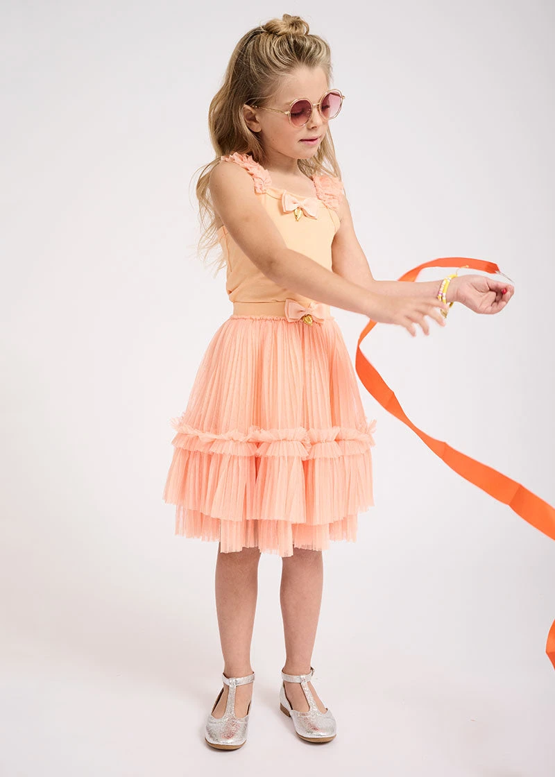 Mabelle Skirt Apricot 3 Mabelle Skirt Apricot - Image 3