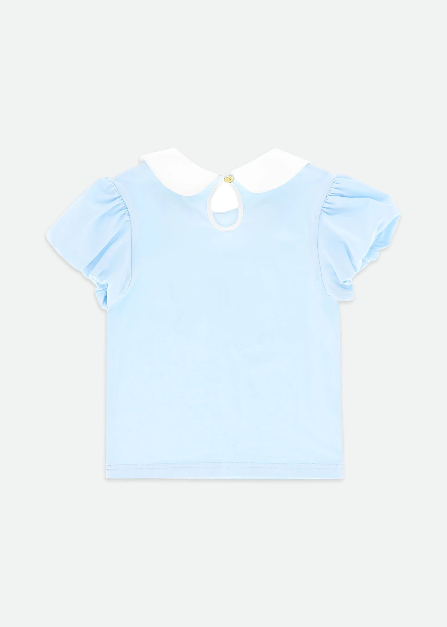 Mallory Bow Top Pale Blue 7 Mallory Bow Top Pale Blue - Image 7