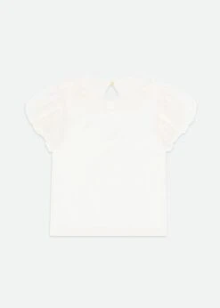 Mallory Bow Top Snowdrop -Angels-Face Shop Mallory Top Snowdrop Back