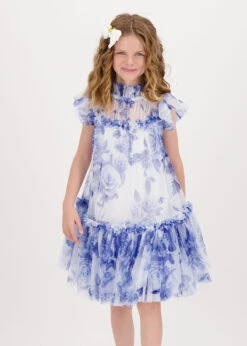 Marigold Blue Flower Dress Snowdrop -Angels-Face Shop Marigold Dress Snowdrop Lifestyle